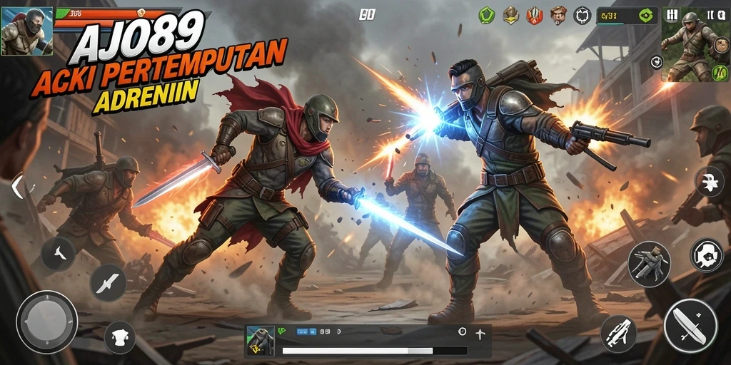 Tangkapan layar AJO89 menampilkan aksi pertandingan yang menggembirakan.