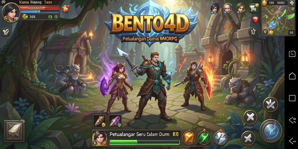Gameplay seru BENTO4D dalam dunia MMORPG yang menakjubkan.