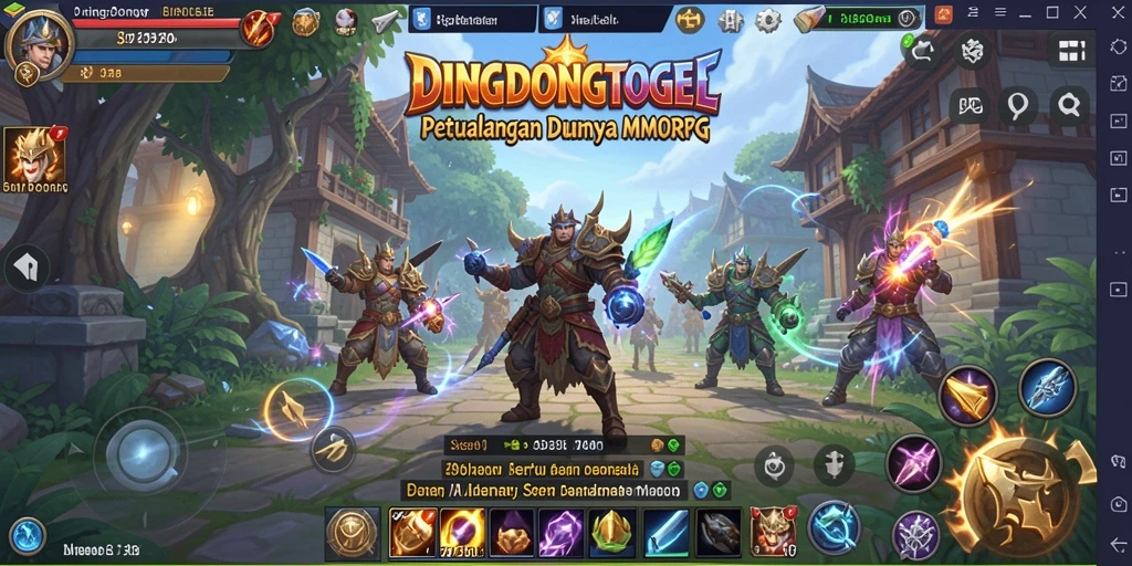 Gambaran gameplay seru dari DINGDONGTOGEL dalam dunia MMORPG.