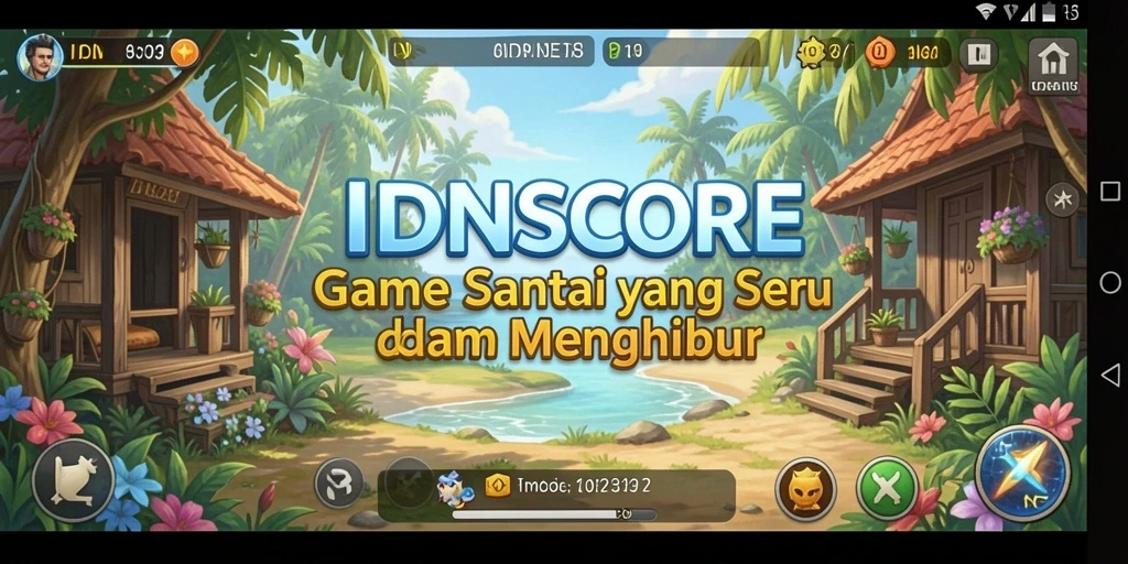 Tangkapan layar gameplay menarik dari IDNSCORE yang menunjukkan keseruan permainan.
