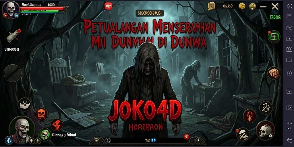Screenshot JOKO4D menampilkan suasana gameplay yang mencekam dan menakutkan.