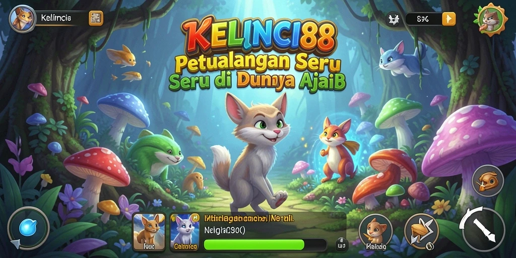Tampilan gameplay <strong>KELINCI88</strong> yang penuh warna dan menawan.