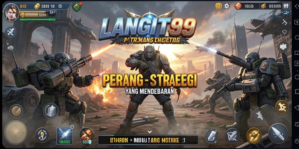 Tampilan gameplay LANGIT99 yang menampilkan strategi pertempuran mendebarkan.