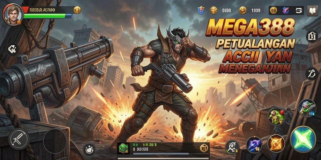 Tangkapan layar MEGA388 menunjukkan aksi pertarungan yang mendebarkan.