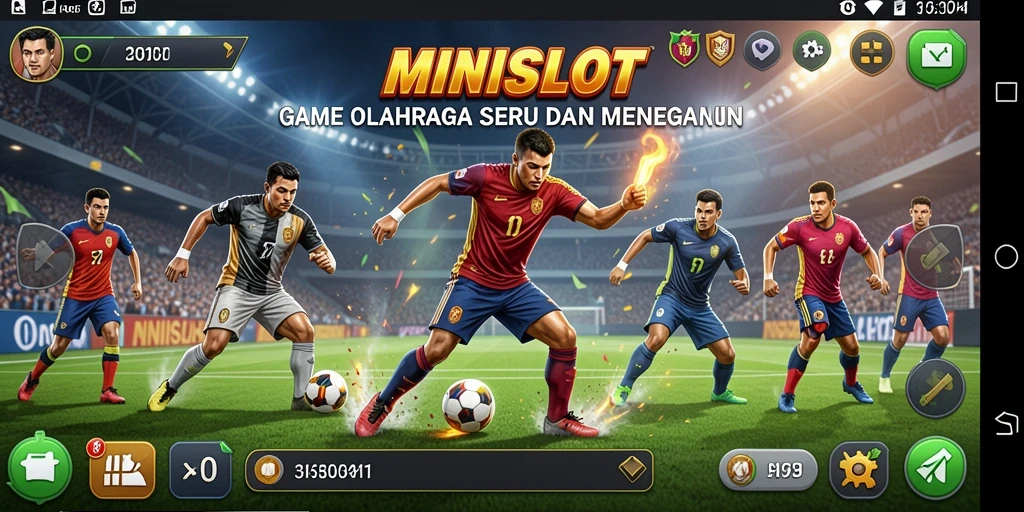 Gameplay MINISLOT yang menarik dengan tema olahraga yang menyenangkan.
