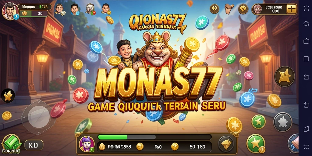 Screenshot menunjukkan aksi seru permainan QiuQiu di MONAS77.