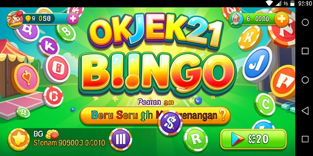 Tampilan gameplay Bingo yang seru dalam OKJEK21