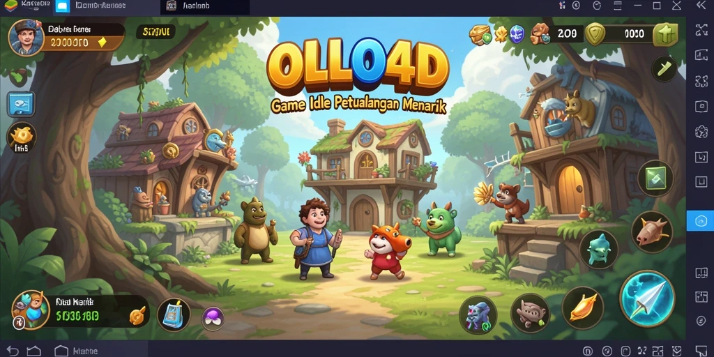 Tampilan gameplay OLLO4D yang menarik dan penuh warna.