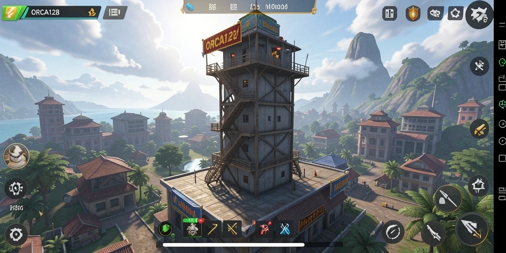 Tampilan gameplay ORCA128 yang menarik dan seru.