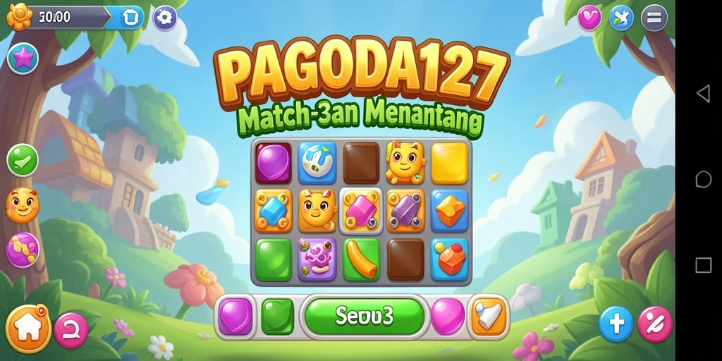 Tampilan gameplay seru dari PAGODA127 yang menantang.