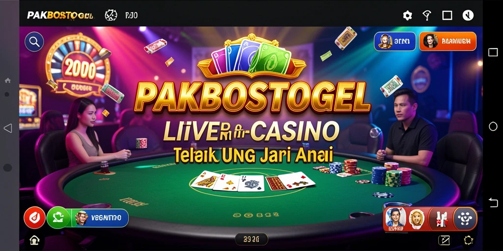 Tampilan gameplay Live Casino PAKBOSTOGEL yang menarik di layar Anda.
