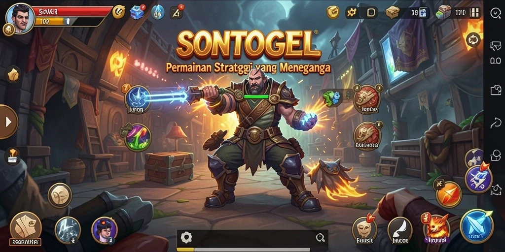 Tangkapan layar permainan menunjukkan aksi strategis yang mendebarkan di SONTOGEL.