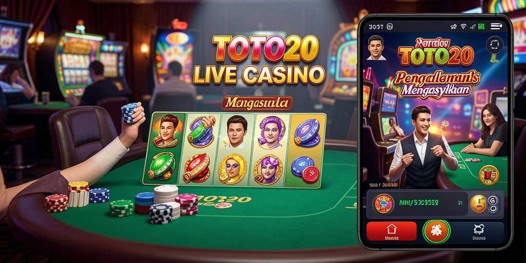Tampilan gameplay Live Casino di TOTO20 dengan dealer profesional.