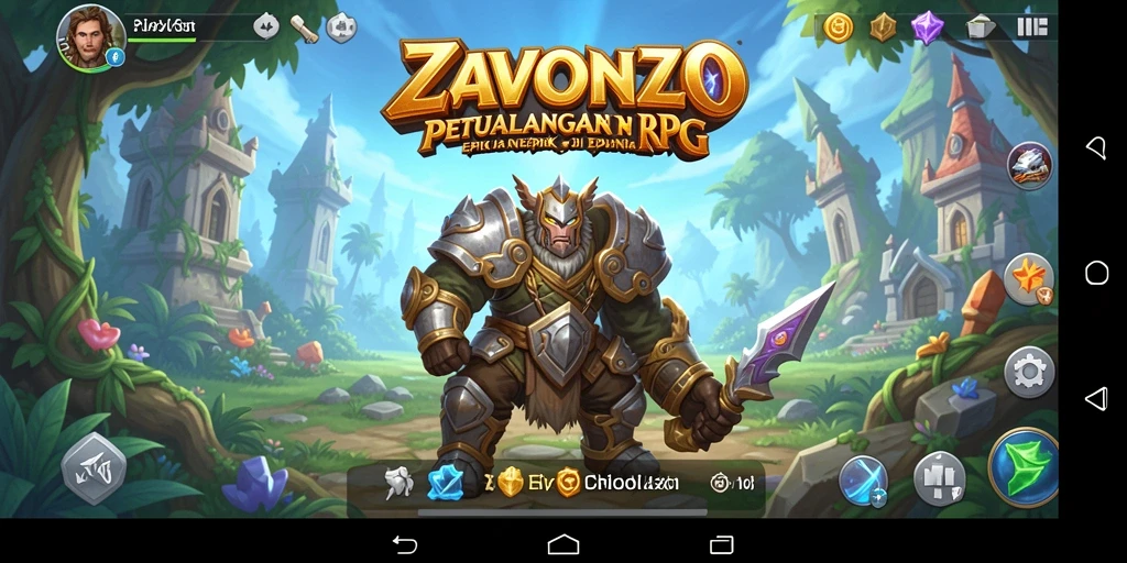 Tampilan gameplay ZAVONZO yang memukau dan seru.